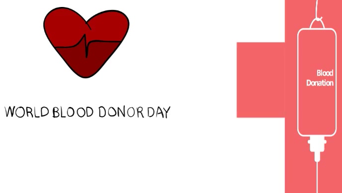 World Blood donor day Miniatura na YouTube template