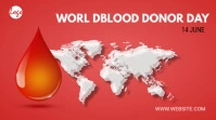 World blood donor day Twitter post template