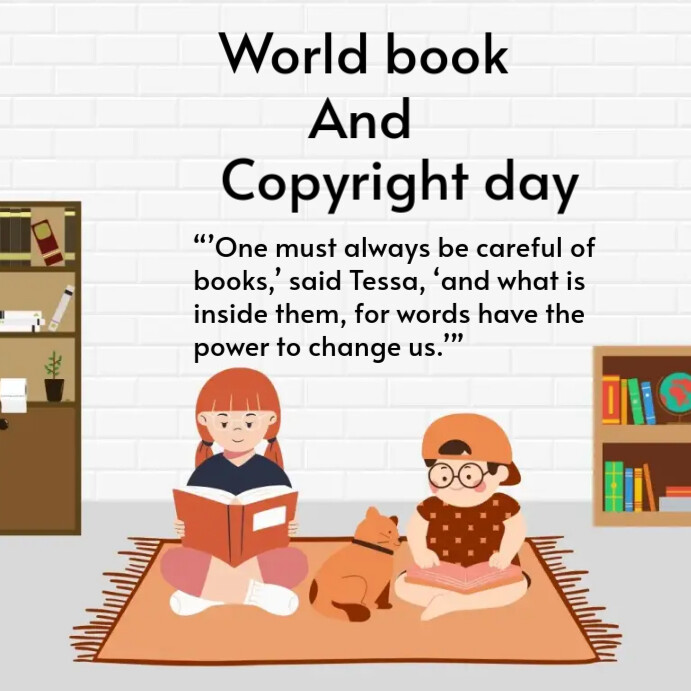 World Book And Copyright Day Template PosterMyWall world-book-and-copyright-day-template-postermywall