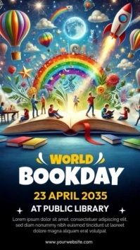 World Book Day Instagram Story template