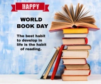 World book day large rectangle template Rectángulo Grande