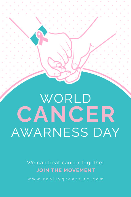 Fall Cancer Poster World Cancer Awareness Day Poster/Flyer Template | PosterMyWall