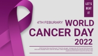 World cancer day,4th february Blog Header template