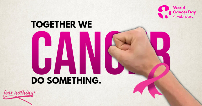 World Cancer Day 2021 Post Template Immagine condivisa di Facebook