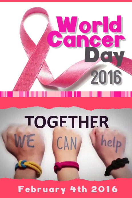 World Cancer Day Template Postermywall World Cancer Day Template Postermywall