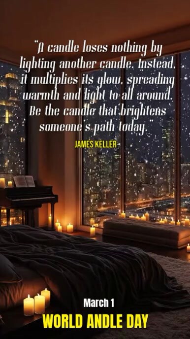 World candle day Instagram Story template