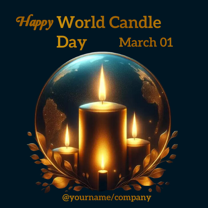 World Candle Day Instagram Post Template PosterMyWall