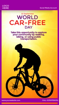 World Car-Free Day Historia de Instagram template
