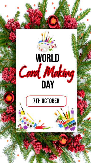 world card making day,card making template Instagram Story