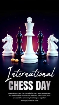World Chess Day Greetings Instagram Reel template