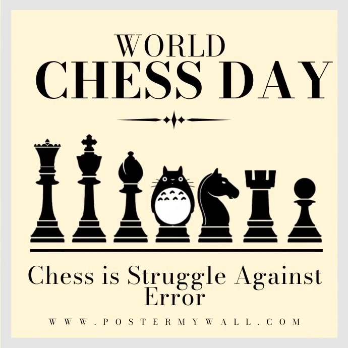 Plantilla de world Chess day Post | PosterMyWall
