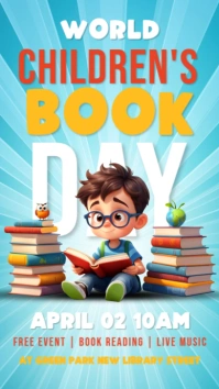 World children's book day Instagram Story template