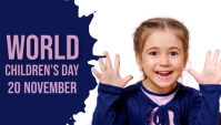 World Children's day,school Blog Header template