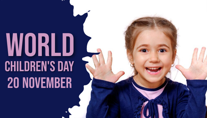 World Children's day,school Blog Header template