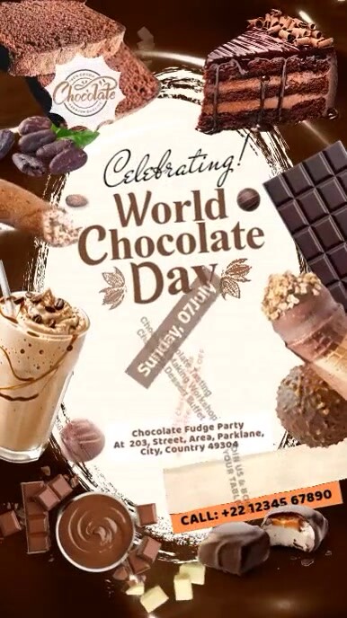 Copy of World Chocolate Day Celebration Display Templ | PosterMyWall