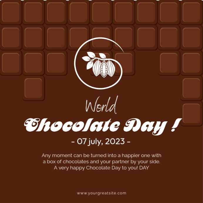Copy of World Chocolate Day | PosterMyWall