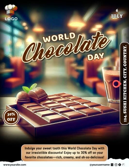 World Chocolate Day Pamflet (VSA Brief) template