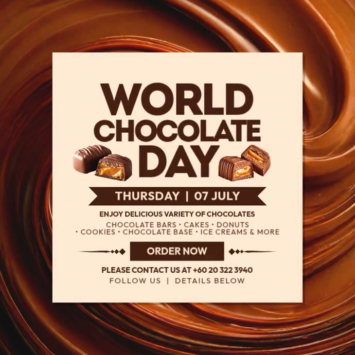 World Chocolate Day Template | PosterMyWall