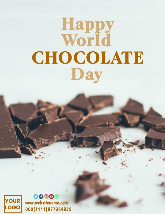world chocolate day poster Template | PosterMyWall