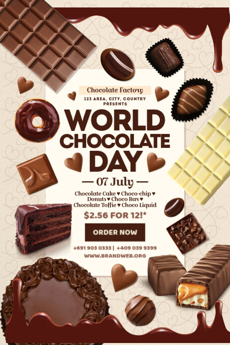 World Chocolate Day Poster Template | PosterMyWall