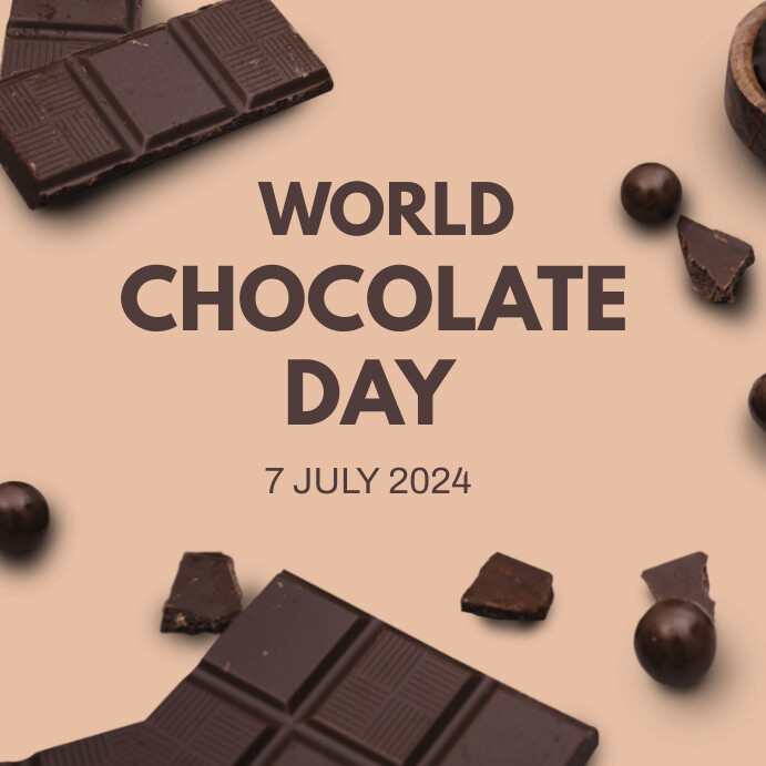 Plantilla de World Chocolate Day Template Instagram Post | PosterMyWall