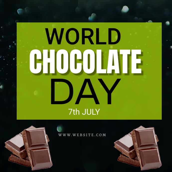 World chocolate day wishes poster rem Template | PosterMyWall