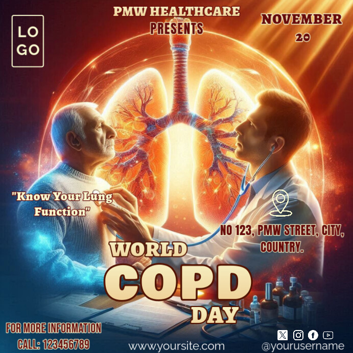 Copy of World Chronic Obstructive Pulmonary Disease Day | PosterMyWall