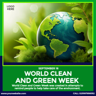 World Clean and Green Week Post Instagram template