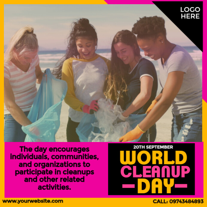 Cleanathon Template World Clean Up Day Template | PosterMyWall