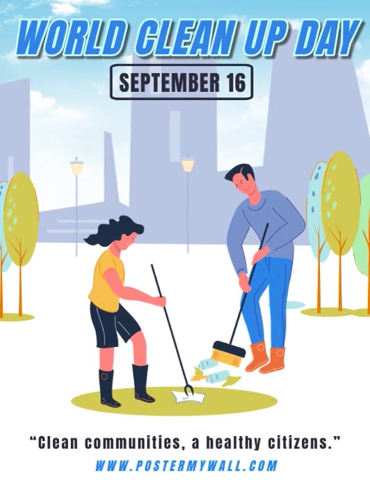 World Clean Up Day Template | PosterMyWall