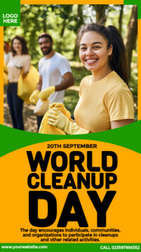 World Cleanup Day Instagram Story template