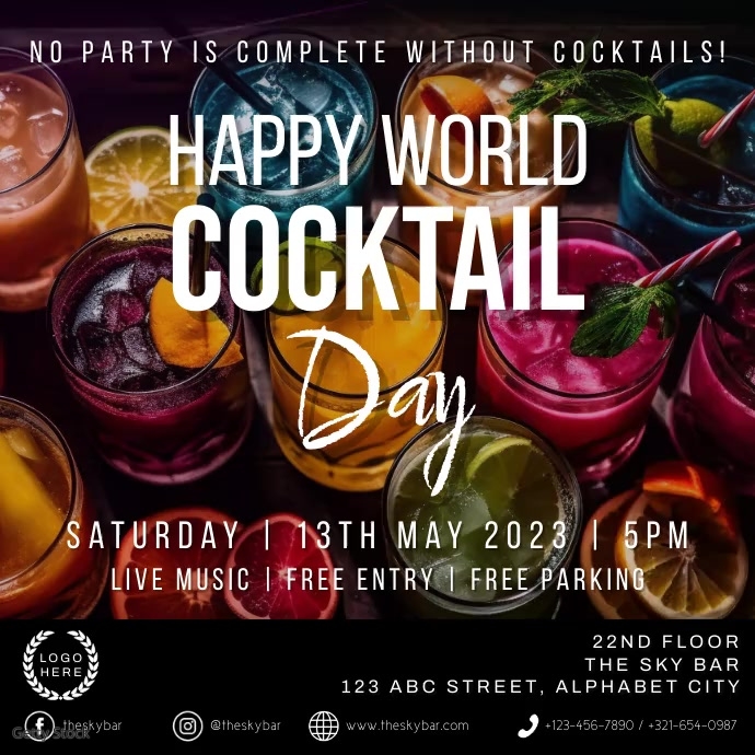 Copy of World Cocktail Day PosterMyWall