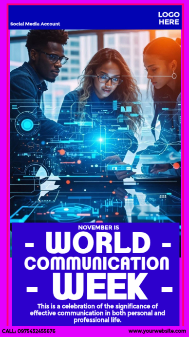 World Communication Week Template | PosterMyWall
