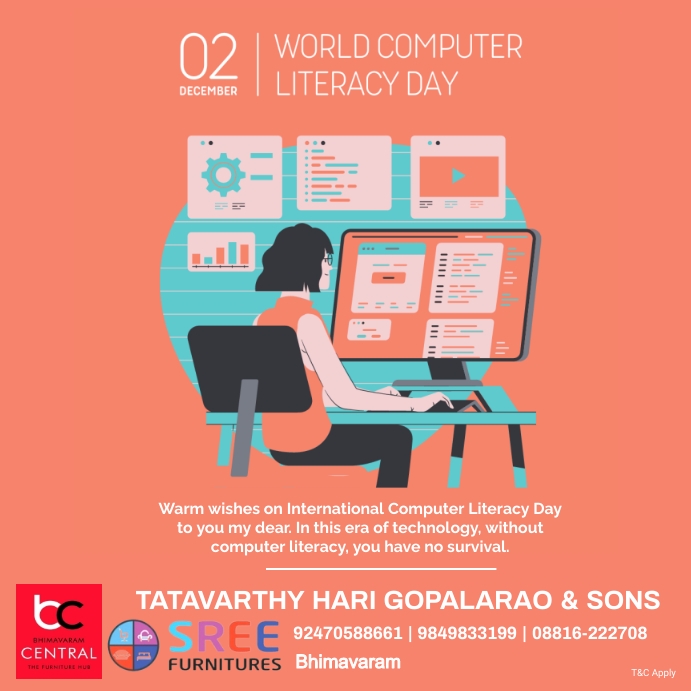 World Computer Literacy Day Template | PosterMyWall