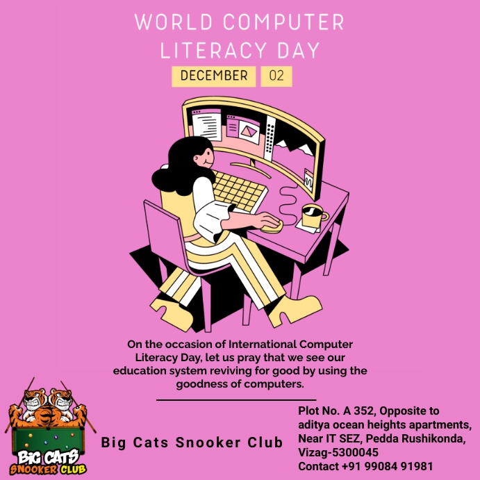 World Computer Literacy Day Template | PosterMyWall