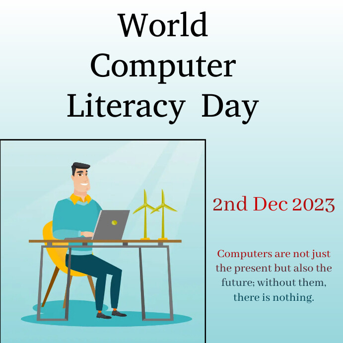 world computer literacy day Template | PosterMyWall