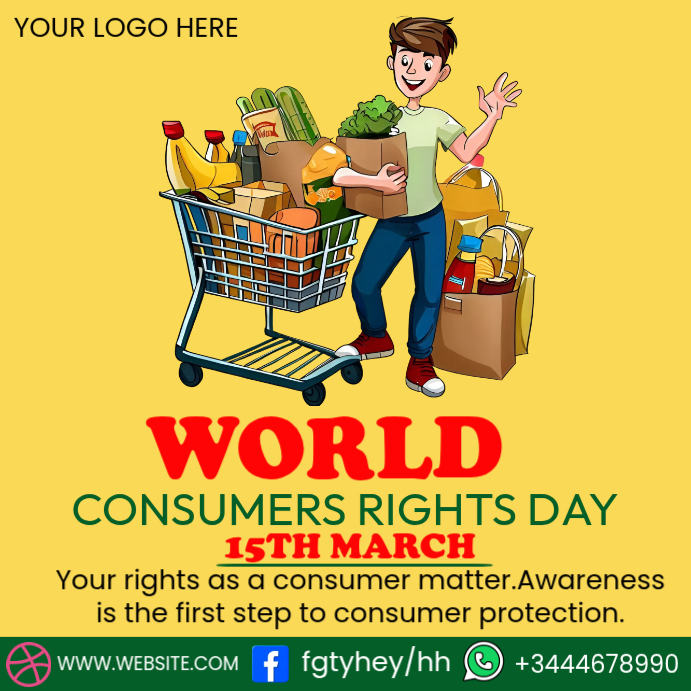 Consumer Rights Day Template | PosterMyWall