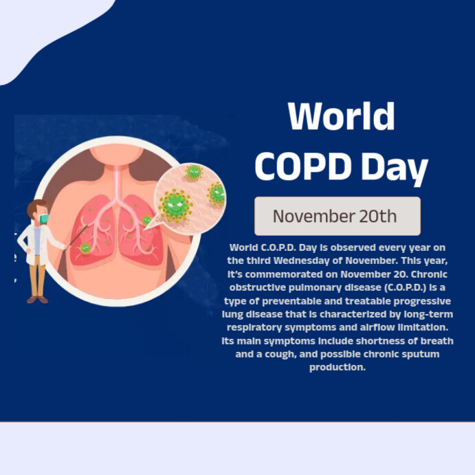 Plantilla de world copd day | PosterMyWall