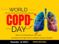World copd day Rótulo de jardín template