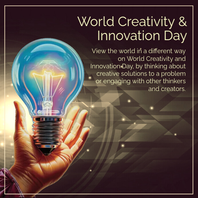 World Creativity & Innovation Day Instagram Template | PosterMyWall