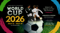 Noir World Cup Event Promotion Twitter Post Template
