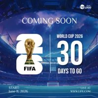 World Cup 2026 Countdown Instagram Post Video template