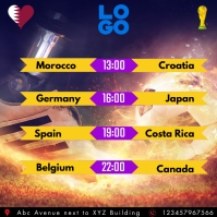 World cup Post Instagram template