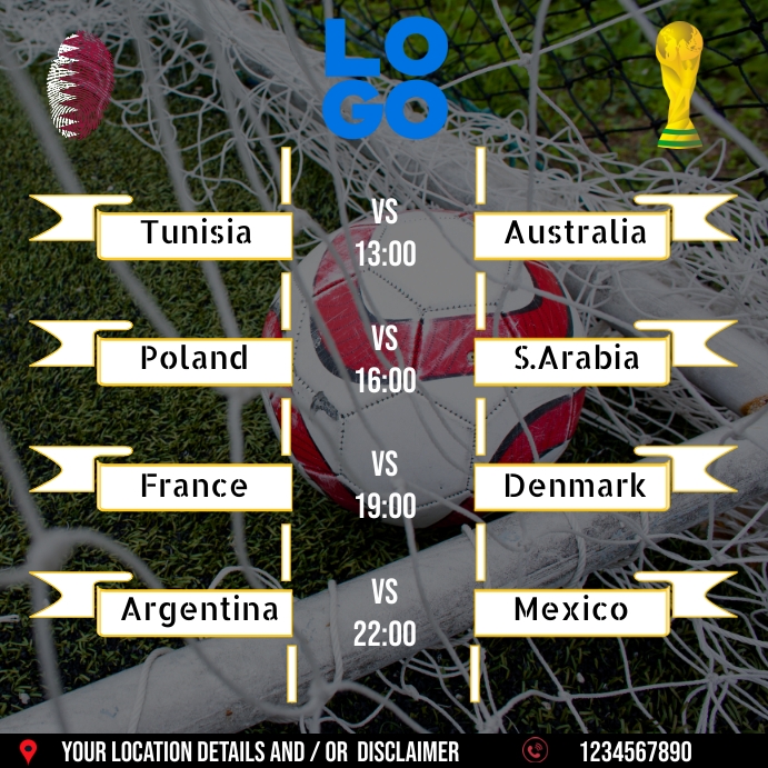 World Cup Template PosterMyWall