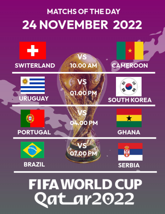 world cup flyer template Folheto (US Letter)
