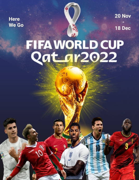 world cup flyer template Folheto (US Letter)