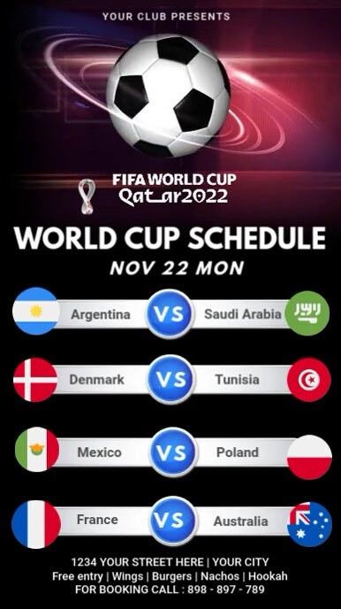 World Cup Game Schedule