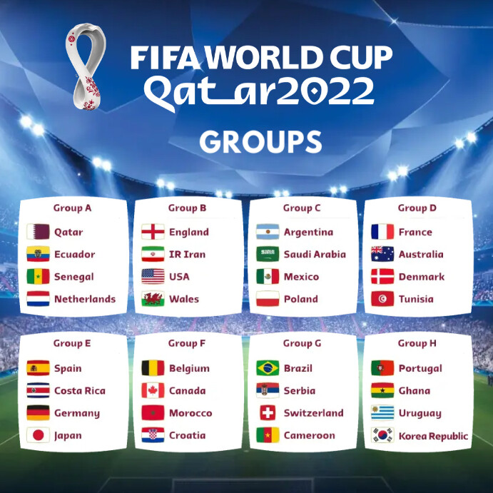World Cup Groups Template PosterMyWall