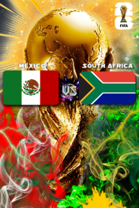 World cup Match Poster Affiche template