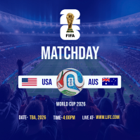 World Cup Matchday Instagram Post template